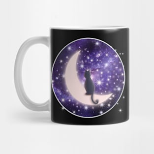 Cosmic Kitty Moon Mug